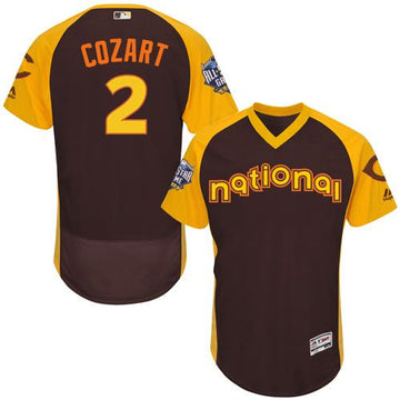 Zack Cozart Cincinnati Reds brown All-Star jersey