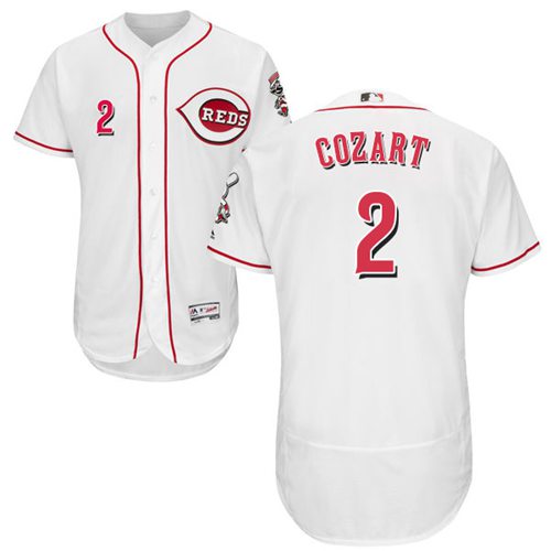 Zack Cozart Cincinnati Reds white Authentic jersey