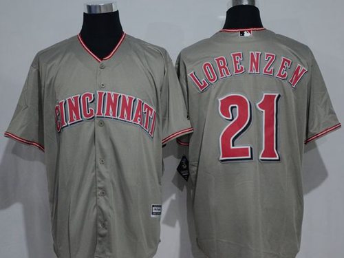 Michael Lorenzen Cincinnati Reds grey jersey