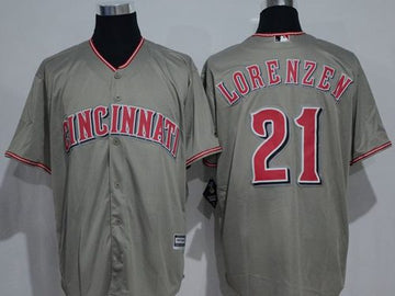 Michael Lorenzen Cincinnati Reds grey jersey
