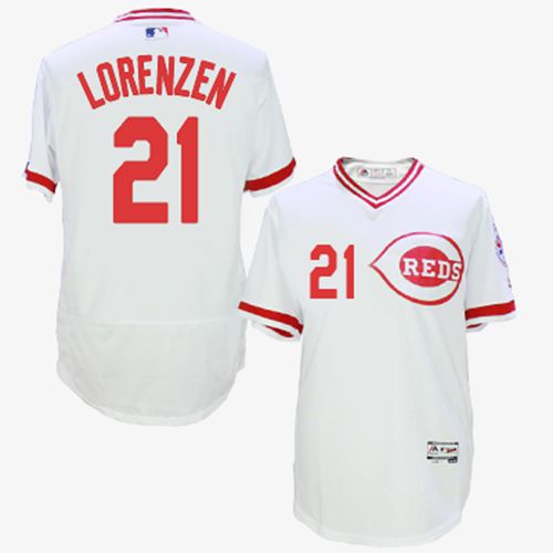 Michael Lorenzen Cincinnati Reds white Authentic jersey