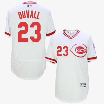 Adam Duvall Cincinnati Reds white Authentic jersey
