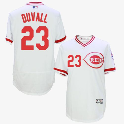 Adam Duvall Cincinnati Reds white Authentic jersey
