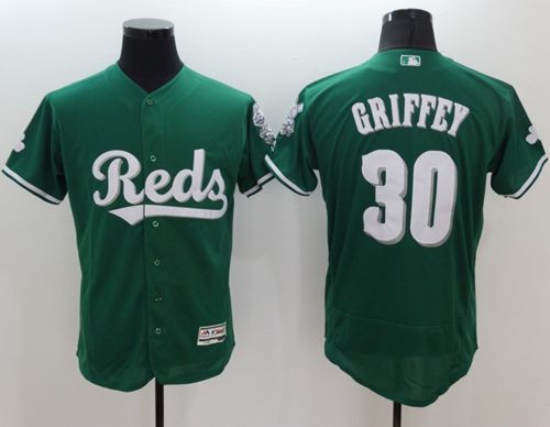 Ken Griffey Cincinnati Reds green Authentic jersey