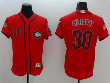 Ken Griffey Cincinnati Reds red Fashion jersey