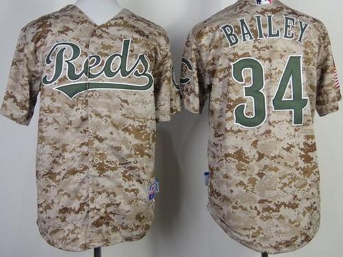 Homer Bailey Cincinnati Reds camo Camo jersey