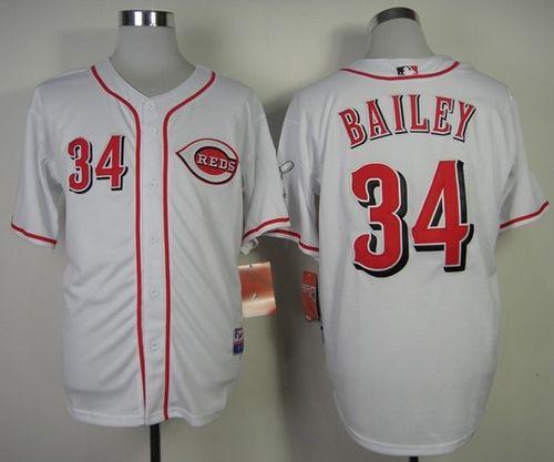 Homer Bailey Cincinnati Reds white jersey