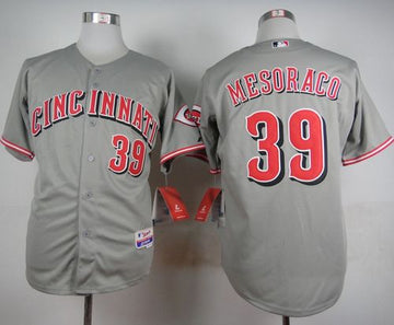 Devin Mesoraco Cincinnati Reds grey jersey