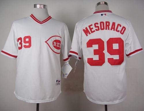 Devin Mesoraco Cincinnati Reds white jersey