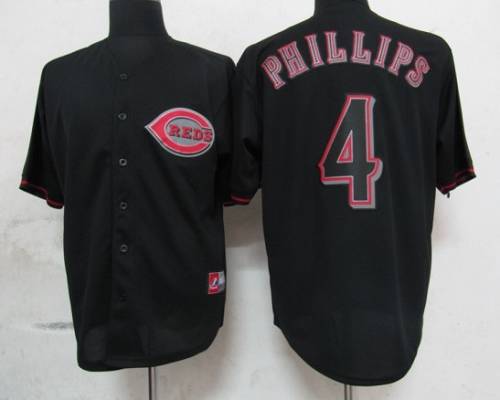 Brandon Phillips Cincinnati Reds black Fashion jersey