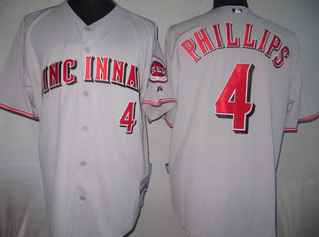 Brandon Phillips Cincinnati Reds grey jersey