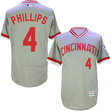 Brandon Phillips Cincinnati Reds grey Authentic jersey