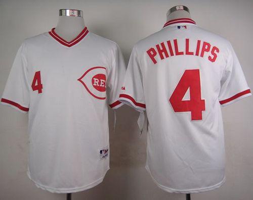 Brandon Phillips Cincinnati Reds white jersey