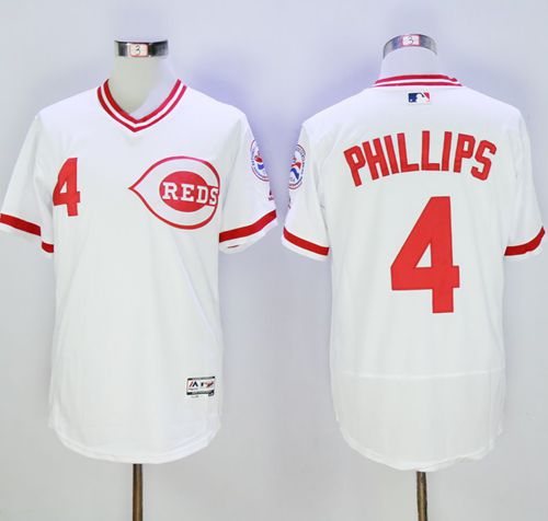 Brandon Phillips Cincinnati Reds white Authentic jersey