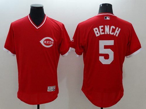 Johnny Bench Cincinnati Reds red Authentic jersey