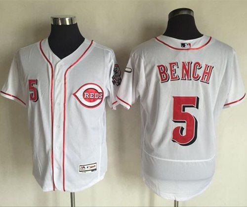 Johnny Bench Cincinnati Reds white Authentic jersey