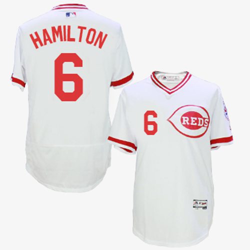 Billy Hamilton Cincinnati Reds white Authentic jersey