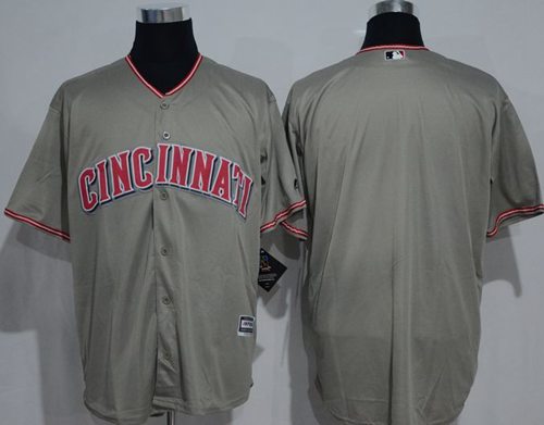 Custom Cincinnati Reds grey jersey