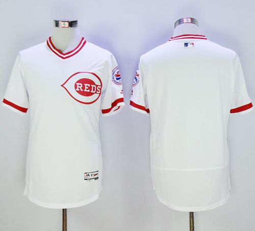 Custom Cincinnati Reds white Authentic jersey