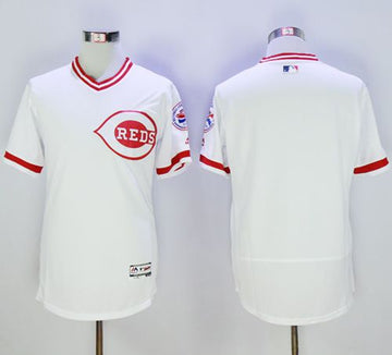 Custom Cincinnati Reds white Authentic jersey