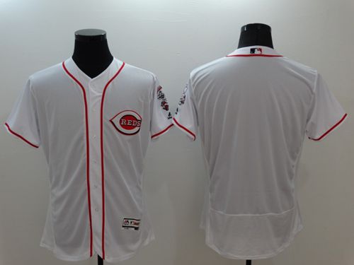 Custom Cincinnati Reds white Authentic jersey