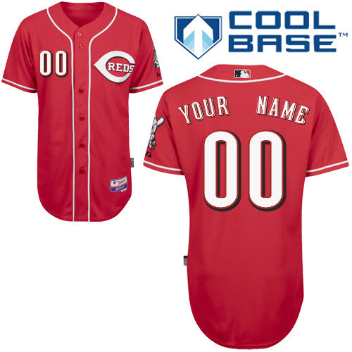Custom Cincinnati Reds red Authentic jersey