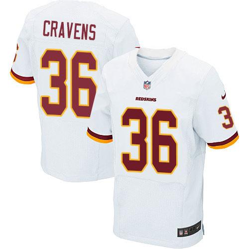 Su'a Cravens Washington Commanders white Elite jersey