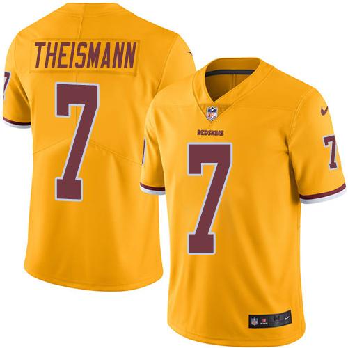Joe Theismann Washington Commanders gold jersey
