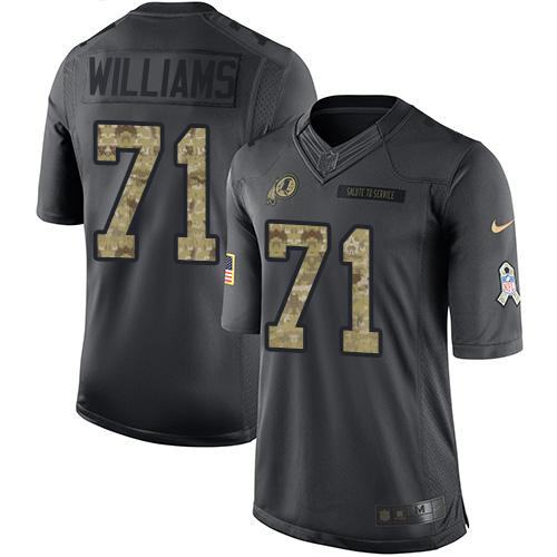 Trent Williams Washington Commanders black Salute To Service jersey