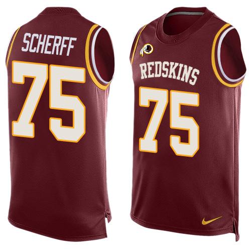 Brandon Scherff Washington Commanders burgundy jersey