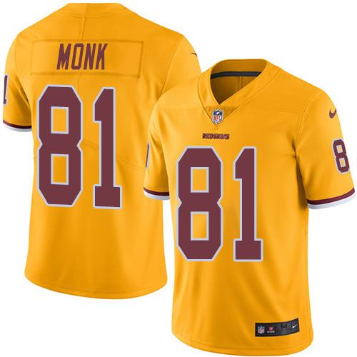 Art Monk Washington Commanders gold jersey