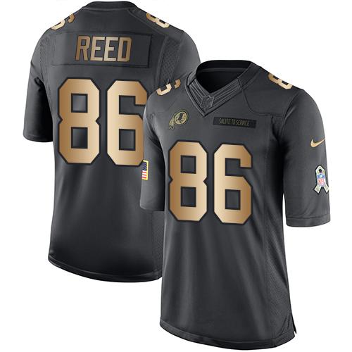 Jordan Reed Washington Commanders black Salute To Service jersey