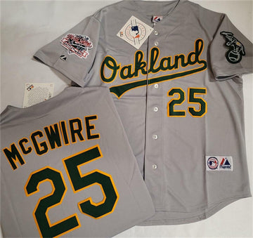 Mark McGwire Oakland Athletics gray jersey