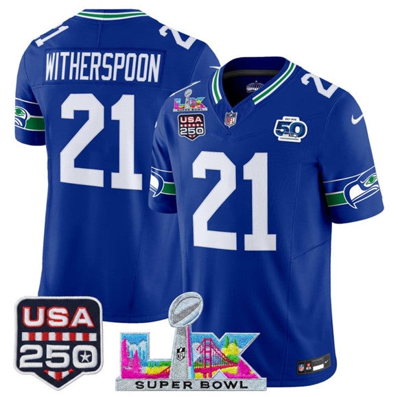 Devon Witherspoon Seattle Seahawks royal Vapor jersey