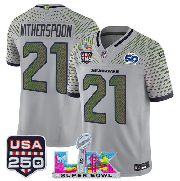 Devon Witherspoon Seattle Seahawks gray Vapor jersey