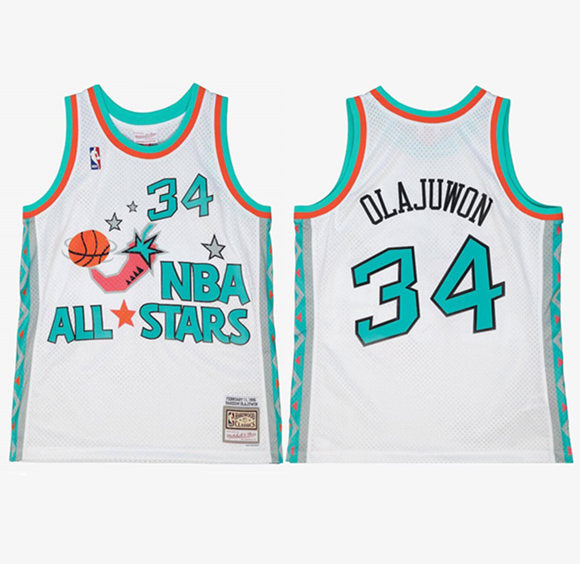 Hakeem Olajuwon NBA All-Star white jersey