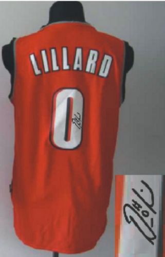 Autographed Blazers red jersey