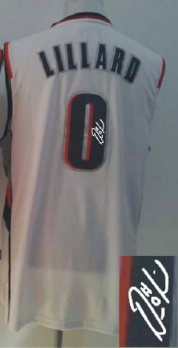 Autographed Blazers white jersey
