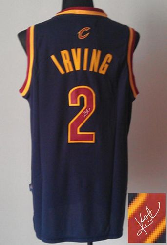 Autographed Cavaliers navy jersey