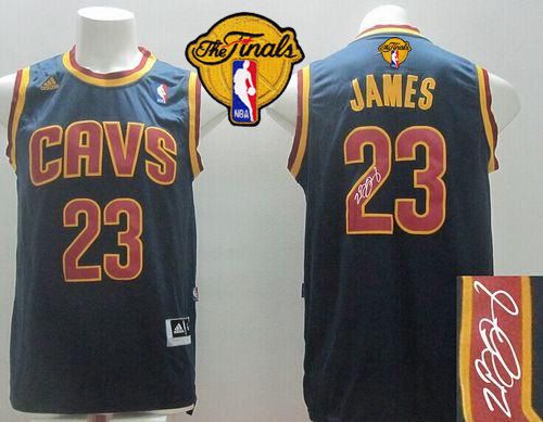 Autographed Cavaliers navy jersey