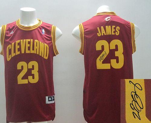 Autographed Cavaliers red Road jersey