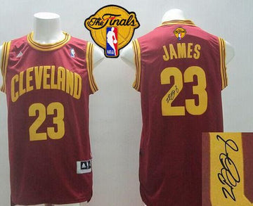 Autographed Cavaliers red Road jersey