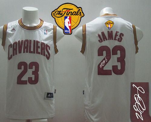 Autographed Cavaliers white Home jersey