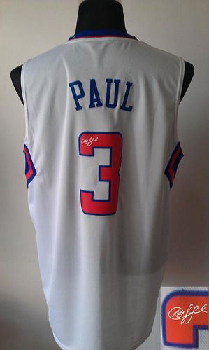 Autographed Clippers white jersey