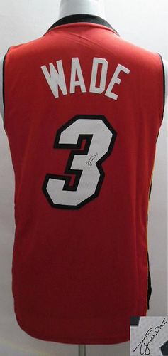 Autographed Heat red jersey