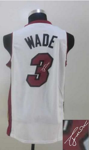 Autographed Heat white jersey
