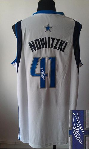 Autographed Mavericks white jersey