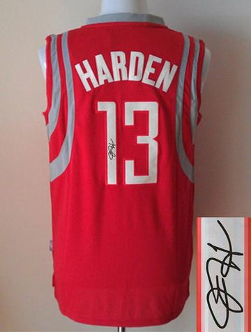 Autographed Rockets red jersey