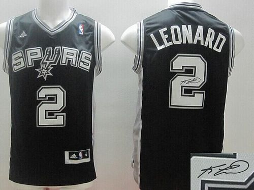 Autographed Spurs black jersey