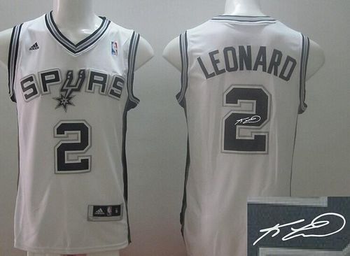 Autographed Spurs white jersey